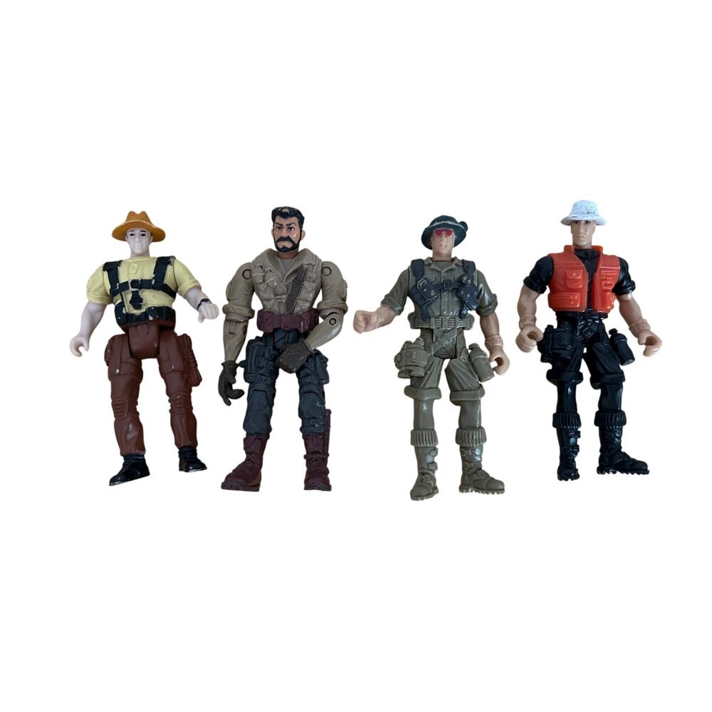 The Corps Elite Triple Threat 4" Action Figure Lot of 4 - Lanard 2003